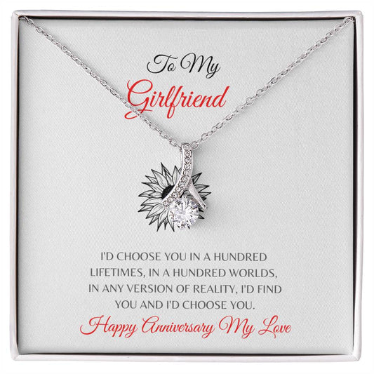 To My Girlfriend| Alluring Beauty Necklace (Yellow & White Gold Variants)