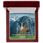 DAUGHTER YOU WILL CONQUER THIS MOUNTAIN/ALLURING BEAUTY NECKLACE