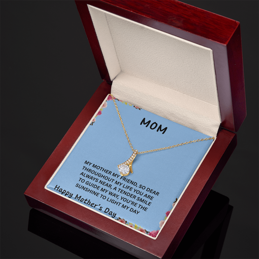 YOUR LOVE HAS SHAPED ME INTO WHO I AM TODAY/ ALLURING BEAUTY NECKLACE/W/ON DEMAND MESSAGE CARD