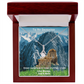 DAUGHTER YOU WILL CONQUER THIS MOUNTAIN/ALLURING BEAUTY NECKLACE