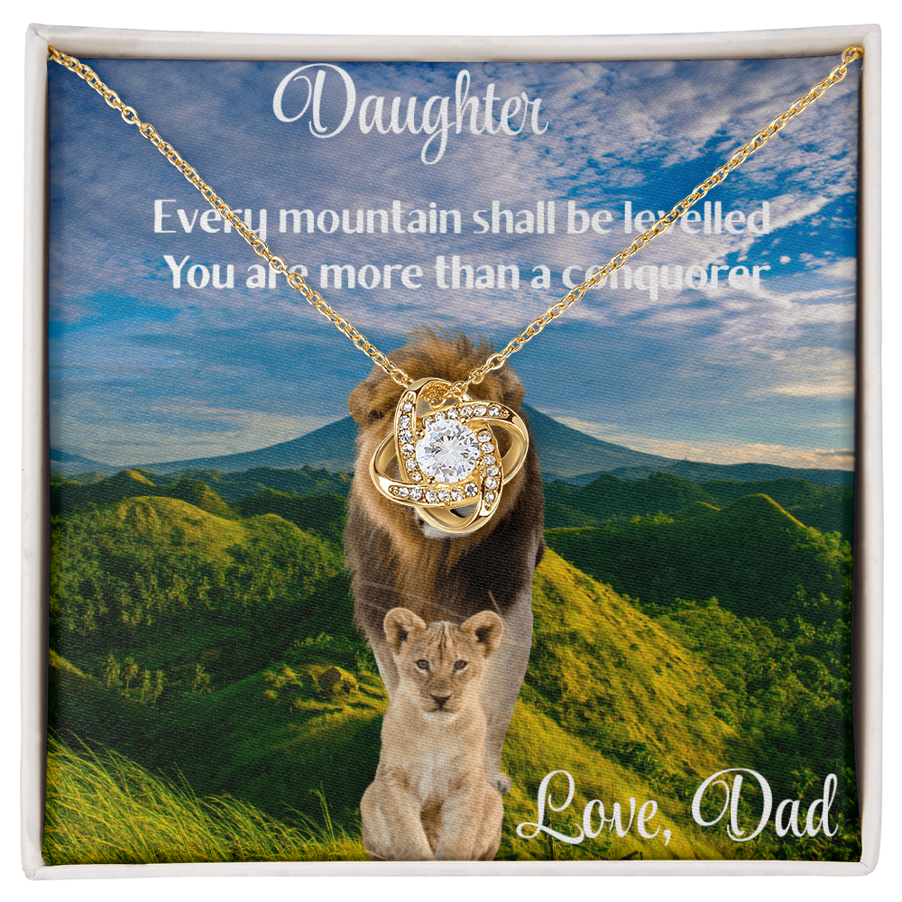 CONQUER THIS MOUNTAIN/ LOVE KNOT NECKLACE