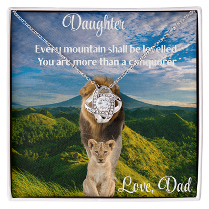 CONQUER THIS MOUNTAIN/ LOVE KNOT NECKLACE