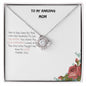To My Amazing Mom| Love Knot Necklace ( Yellow & White Gold Variants)