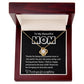To My Beautiful Mom Love Knot Necklace/ w/On Demand Message Card