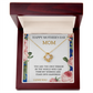 OUR BOND IS UNBREAKABLE JUST LIKE THIS KNOT LOVE KNOT NECKLACE W/ ON DEMAND MESSAGE CARD