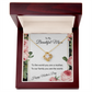 YOUR LOVE HAS SHAPED ME INTO WHO I AM TODAY/ LOVE KNOT NECKLACE/W/ON DEMAND MESSAGE CARD