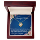 THE BOND BETWEEN US IS UNBREAKABLE JUST LIKE THIS KNOT/ LOVE KNOT NECKLACE WITH ON DEMAND MESSAGE CARD