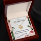 YOUR LOVE HAS SHAPED ME INTO WHO I AM TODAY/ LOVE KNOT NECKLACE/W/ON DEMAND MESSAGE CARD
