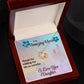 MOM YOU LIGHT UP MY LIFE/LOVE KNOT NECKLACE/W/ ON DEMAND MESSAGE CARD
