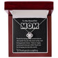 To My Beautiful Mom Love Knot Necklace/ w/On Demand Message Card
