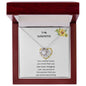 To My Daughter Love Knot Necklace (Yellow & White Gold Variants)