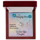 MOM YOU LIGHT UP MY LIFE/LOVE KNOT NECKLACE/W/ ON DEMAND MESSAGE CARD