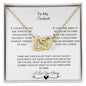 To My Soulmate| Interlocking Hearts Necklace (Yellow & White Gold Variants)