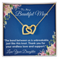 OUR HEARTS INTERLOCKS JUST LIKE THIS NECKLACE/ INTERLOCKING HEARTS NECKLACE