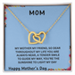 YOUR LOVE HAS SHAPED ME INTO WHO I AM TODAY/ INTERLOCKING HEARTS NECKLACE/W/ON DEMAND MESSAGE CARD