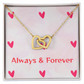 TO MY LOVE INTERLOCKING HEARTS NECKLACE