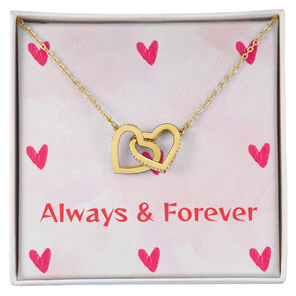 TO MY LOVE INTERLOCKING HEARTS NECKLACE