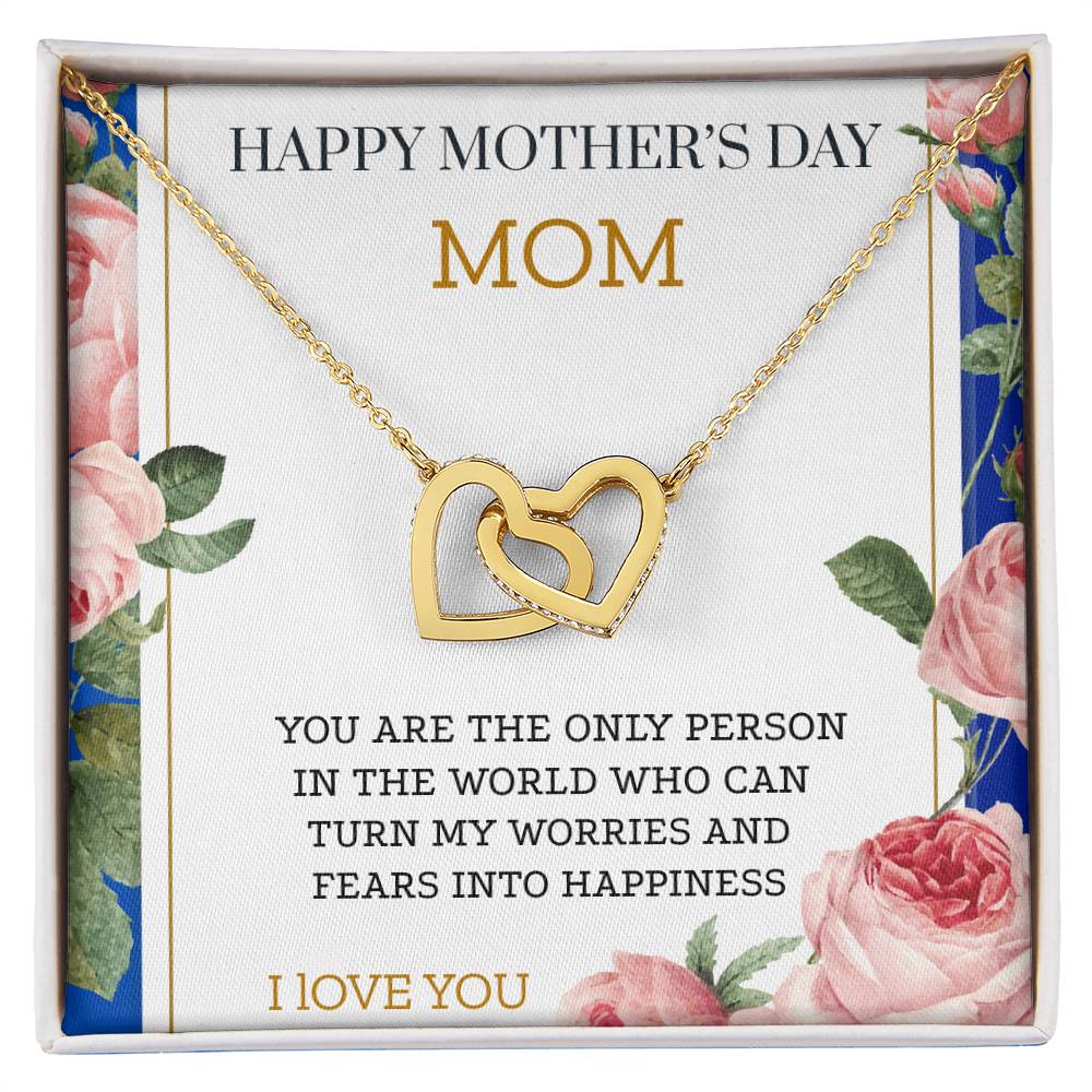 OUR HEARTS INTERLOCKS JUST LIKE THIS NECKLACE/ INTERLOCKING HEARTS NECKLACE