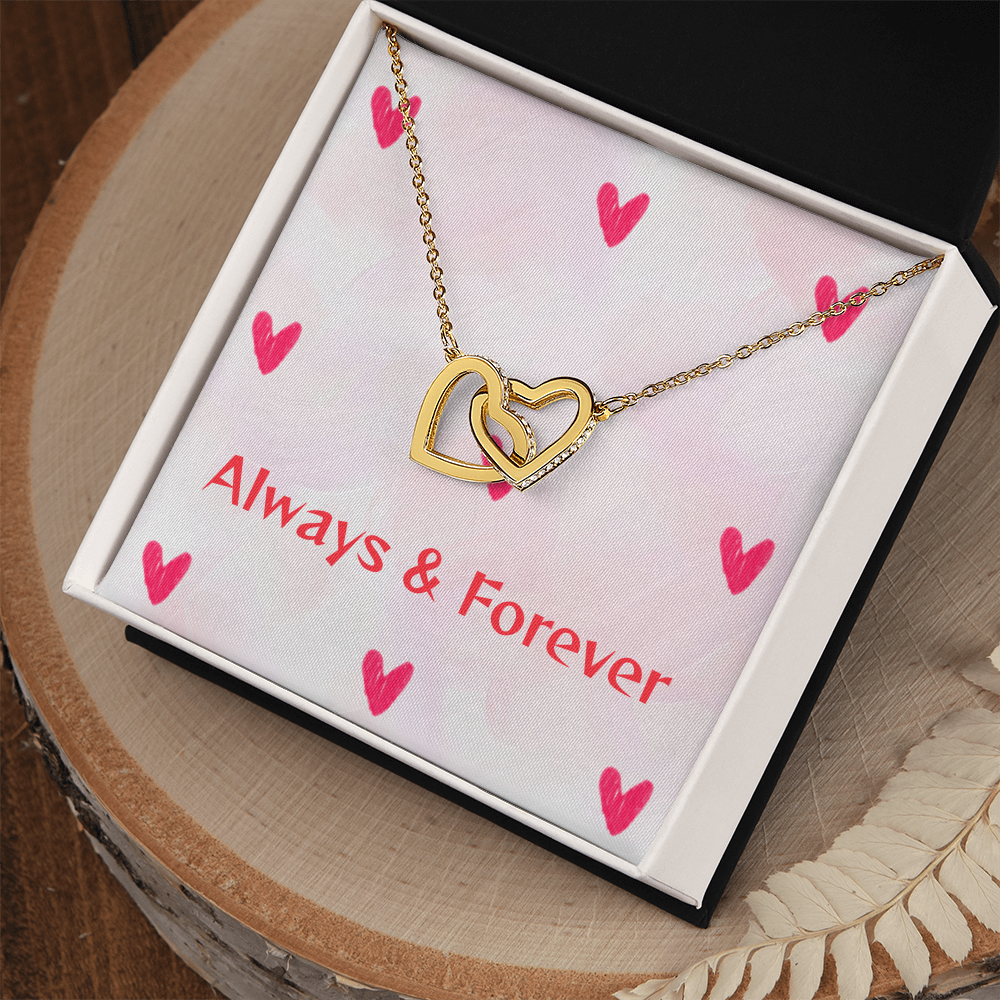 TO MY LOVE INTERLOCKING HEARTS NECKLACE