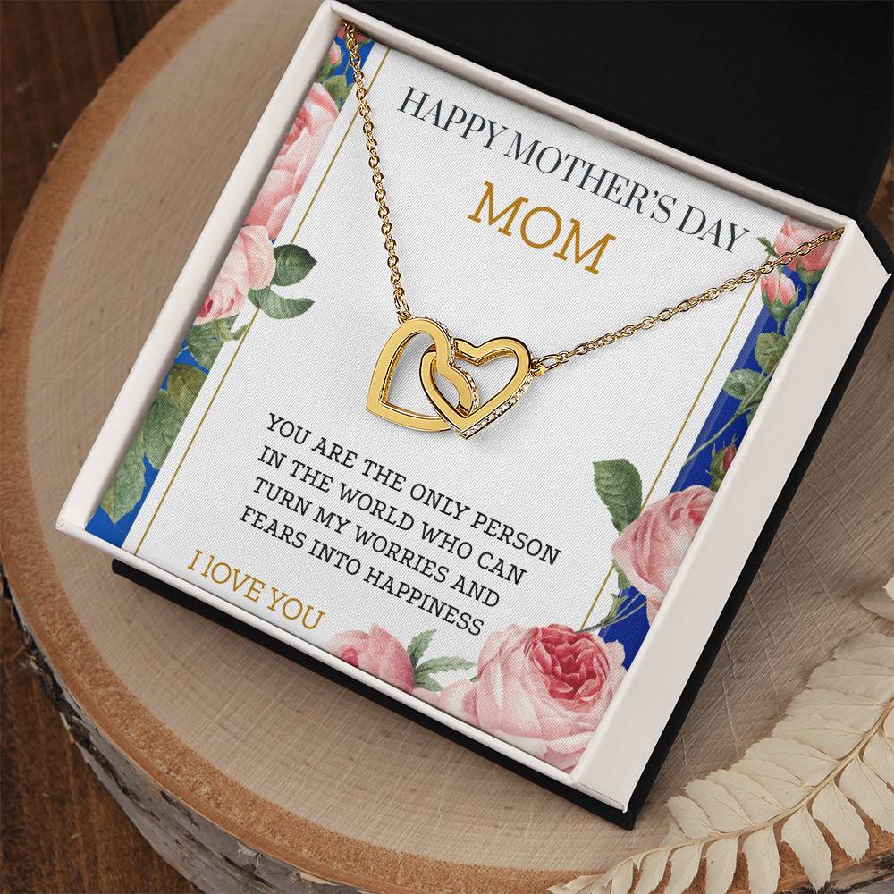 OUR HEARTS INTERLOCKS JUST LIKE THIS NECKLACE/ INTERLOCKING HEARTS NECKLACE