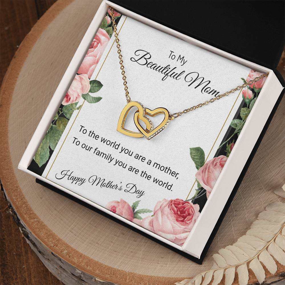 OUR HEARTS INTERLOCKS JUST LIKE THIS NECKLACE/ INTERLOCKING HEARTS NECKLACE