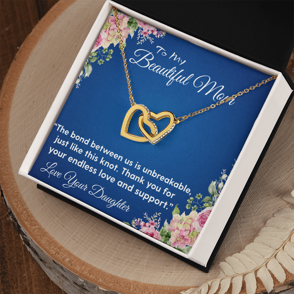 OUR HEARTS INTERLOCKS JUST LIKE THIS NECKLACE/ INTERLOCKING HEARTS NECKLACE