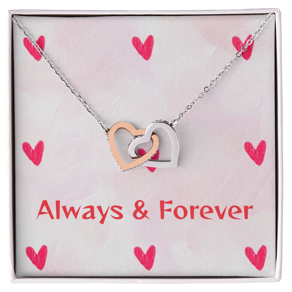 TO MY LOVE INTERLOCKING HEARTS NECKLACE