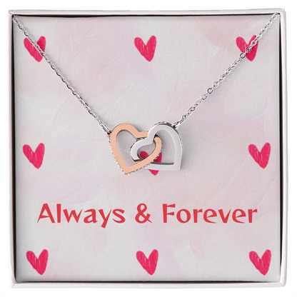 TO MY LOVE INTERLOCKING HEARTS NECKLACE