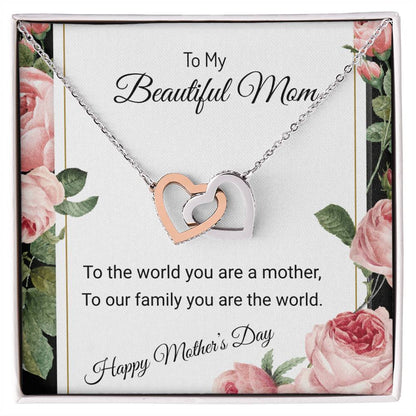 OUR HEARTS INTERLOCKS JUST LIKE THIS NECKLACE/ INTERLOCKING HEARTS NECKLACE