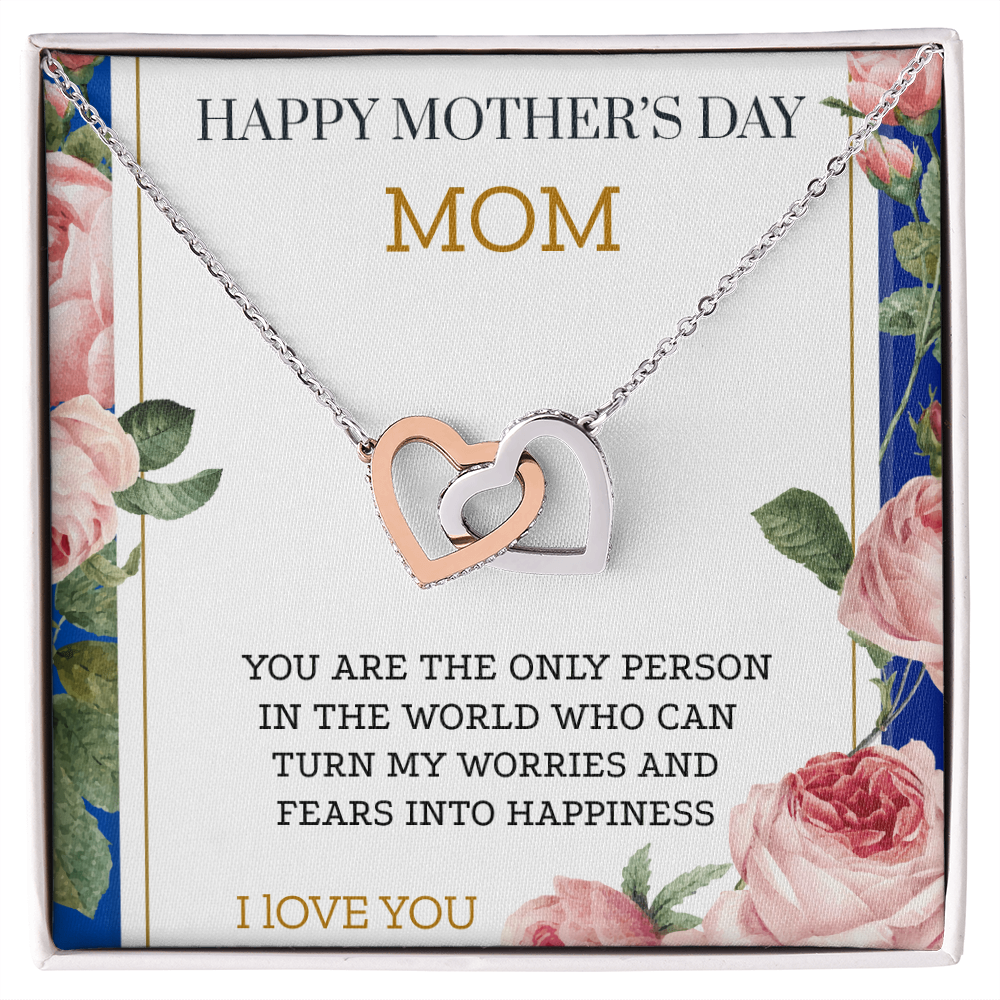 OUR HEARTS INTERLOCKS JUST LIKE THIS NECKLACE/ INTERLOCKING HEARTS NECKLACE