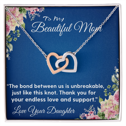 OUR HEARTS INTERLOCKS JUST LIKE THIS NECKLACE/ INTERLOCKING HEARTS NECKLACE