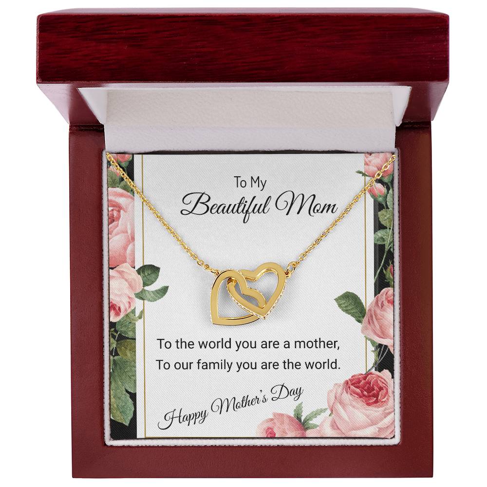 OUR HEARTS INTERLOCKS JUST LIKE THIS NECKLACE/ INTERLOCKING HEARTS NECKLACE
