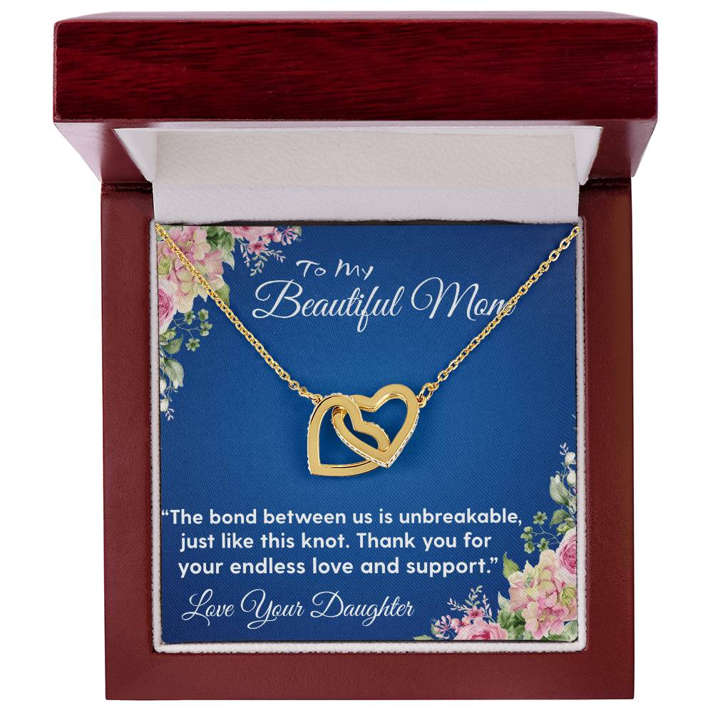 OUR HEARTS INTERLOCKS JUST LIKE THIS NECKLACE/ INTERLOCKING HEARTS NECKLACE
