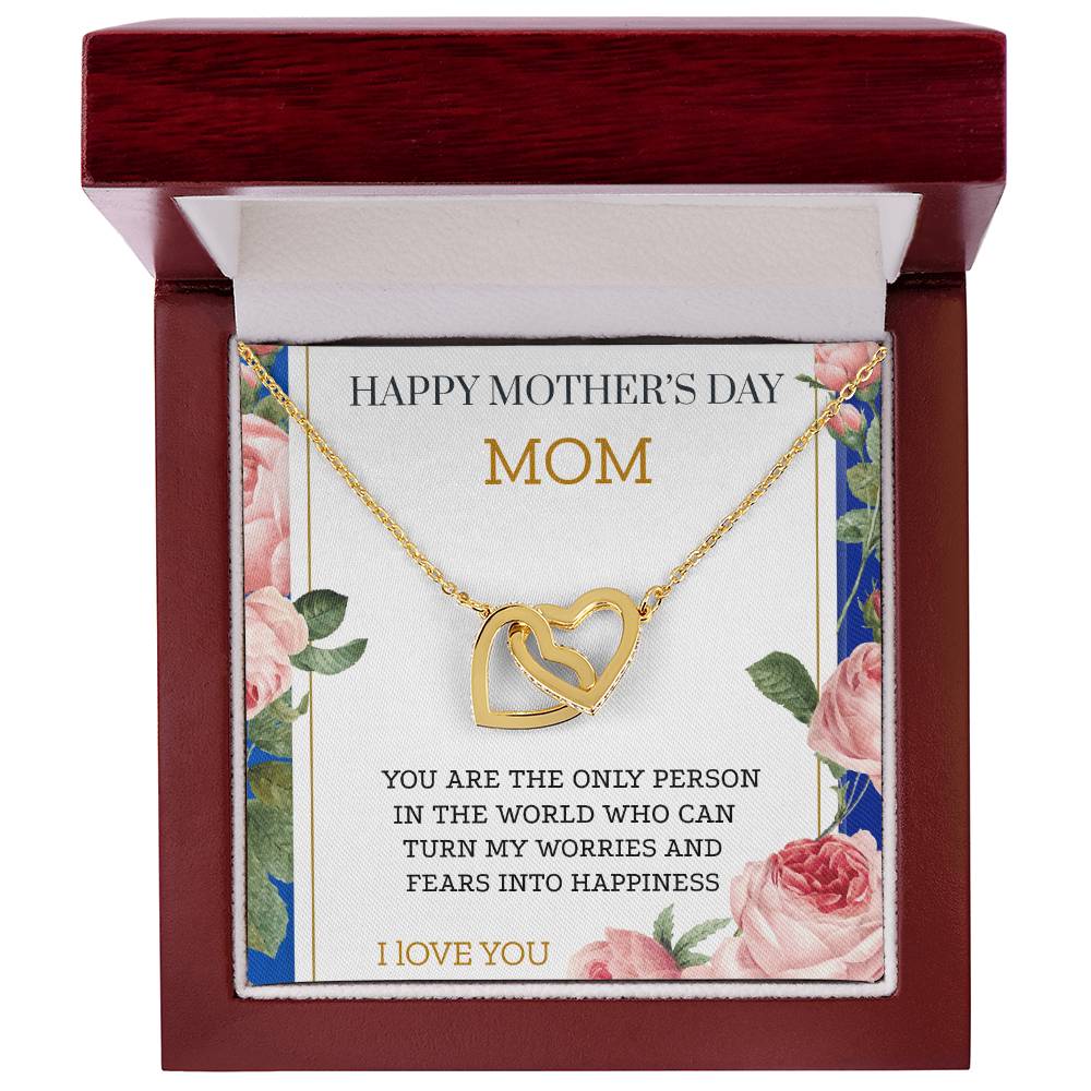 OUR HEARTS INTERLOCKS JUST LIKE THIS NECKLACE/ INTERLOCKING HEARTS NECKLACE