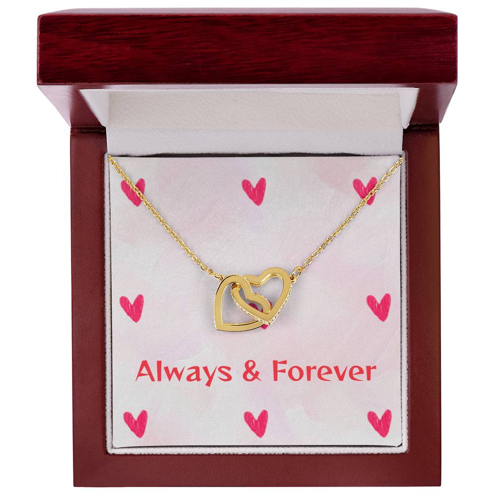 TO MY LOVE INTERLOCKING HEARTS NECKLACE