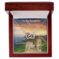 To My Daughter/ I Want You To Believe Deep In Your Heart/ Interlocking Hearts Necklace