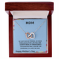 YOUR LOVE HAS SHAPED ME INTO WHO I AM TODAY/ INTERLOCKING HEARTS NECKLACE/W/ON DEMAND MESSAGE CARD