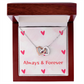 TO MY LOVE INTERLOCKING HEARTS NECKLACE