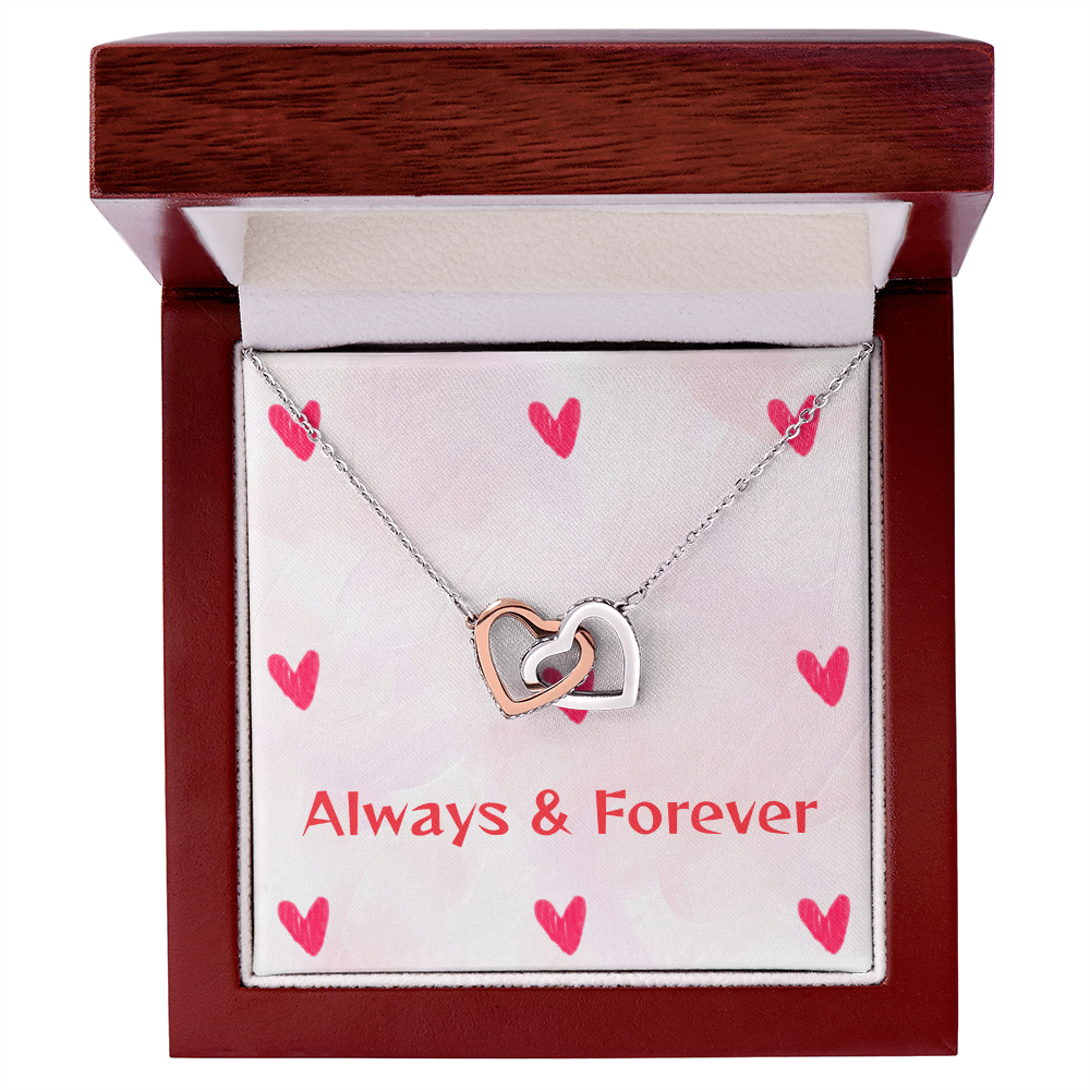 TO MY LOVE INTERLOCKING HEARTS NECKLACE