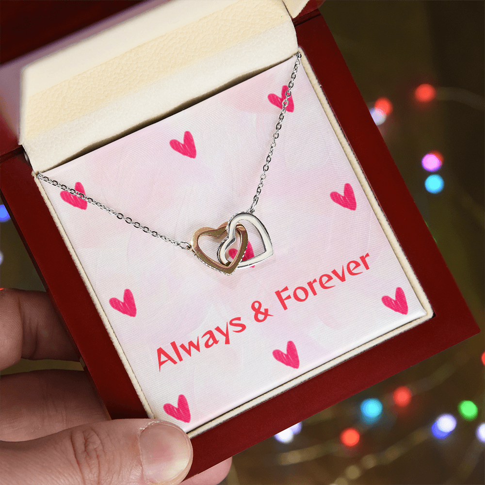 TO MY LOVE INTERLOCKING HEARTS NECKLACE