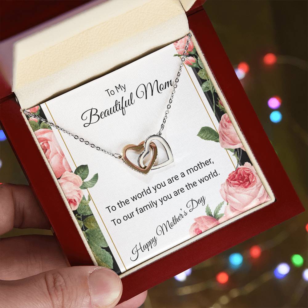 OUR HEARTS INTERLOCKS JUST LIKE THIS NECKLACE/ INTERLOCKING HEARTS NECKLACE