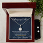 To My Amazing Mom| Eternal Hope Necklace + Clear CZ Earring