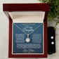 Eternal Hope Necklace +  Clear CZ Earrings