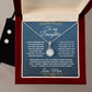 Eternal Hope Necklace +  Clear CZ Earrings