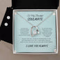 To My Soulmate| Forever Love necklace + Clear CZ Earrings