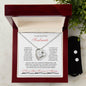 To My Soulmate| Forever Love Necklace + CZ Earring