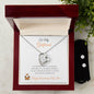 Happy Anniversary To My Girlfriend| Forever Love Necklace + Clear CZ Earrings.