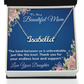 YOUR LOVE HAS SHAPED ME INTO WHO I AM TODAY/ CUSTOM NAME NECKLACE/W/ON DEMAND MESSAGE CARD