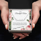 YOUR LOVE HAS SHAPED ME INTO WHO I AM TODAY/ CUSTOM NAME NECKLACE/W/ON DEMAND MESSAGE CARD