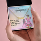 MOM YOUR LOVE HAS SHAPED ME INTO WHO I AM TODAY/ CUSTOM NAME NECKLACE/W/ON DEMAND MESSAGE CARD